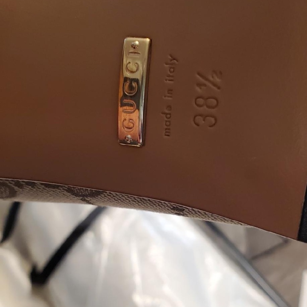 GUCCI - beige cloth boots - Picture 2 of 7